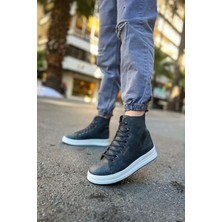 Shoecide SHO055 Bağcıklı Yüksek Taban Cbt Between Erkek Spor Bot Antrasıt