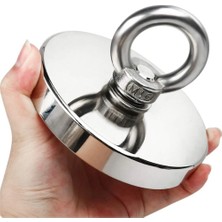 Dünya Magnet 80  mm Çapında Dev Neodyum Pot Mıknatıs Fishing Magnet Kanca Kurtarma Mıknatısı