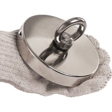 Dünya Magnet 80  mm Çapında Dev Neodyum Pot Mıknatıs Fishing Magnet Kanca Kurtarma Mıknatısı