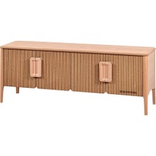 Mobilya Baba Ferizli Fitilli Tv Sehpası Cilasız Ham Ahşap