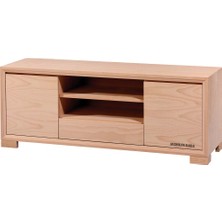 Mobilya Baba Ortaca 150 Lik Kapaklı Tv Sehpası Cilasız Ham Ahşap