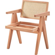 Mobilya Baba Geyve Hasırlı Berjer Cilasız Ham Ahşap