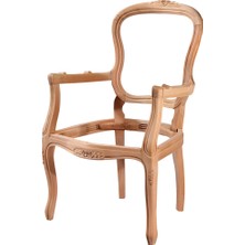 Mobilya Baba Etimesgut Oymalı Berjer Cilasız Ham Ahşap