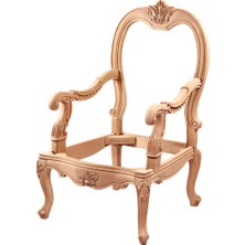 Mobilya Baba Kazan Berjer Cilasız Ham Ahşap