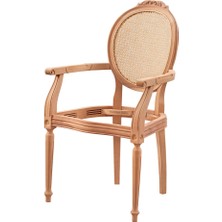 Mobilya Baba Lice Hasırlı Oymalı Tornalı Berjer Cilasız Ham Ahşap