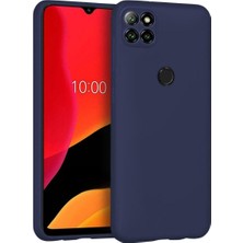 Casper Via E30 Uyumlu Silikon Kılıf - Kamera Korumalı Esnek Pastel Renk Kapak - Lacivert