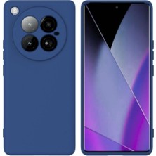 Infinix Zero 40 Uyumlu Silikon Kılıf - Kamera Korumalı Esnek Pastel Renk Kapak - Lacivert