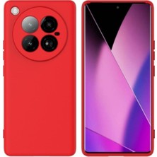 Infinix Zero 40 Uyumlu Silikon Kılıf - Kamera Korumalı Esnek Pastel Renk Kapak - Kırmızı