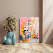 Artarilion Çita Görseli Kırılmaz Cam Tablo Renkli Modern Ev Duvar Tablosu
