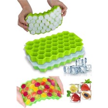 Ozcmax 37 Bölmeli Silikon Petek  Buz Kalıbı Buzluk