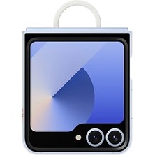 Samsung Galaxy Z Flip 6 Yüzüklü Şeffaf Kılıf