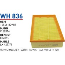 Wh836 Oem 16546-8296R Hava Filtre
