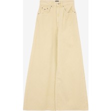 Tommy Jeans Yüksek Bel Normal Gri Kadın Pantolon DW0DW20557PGD
