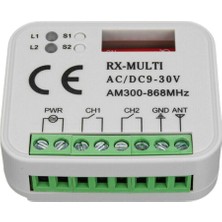 Steldalar Garaj Kapısı Uzaktan Alıcı 433 868MHZ Rx Multı 300-900MHZ Ac/dc 9-30V Uzaktan Kumandalı Alıcı (Yurt Dışından)