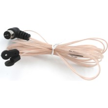 Spibicyy Fm Yayın Anteni 75 Ohm Dipol Kapalı T Anten Anten Erkek F-Tipi Konnektör Verici Fm Anteni Şeffaf Çift Paralel Erkek (Yurt Dışından)