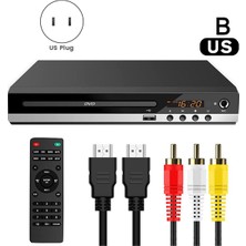 Steldalar Ana Sayfa DVD Oynatıcı 1080P DVD Video Oynatıcı Evd Öğrenci CD Oynatıcı VCD Göz Korumalı DVD Oynatıcı Kutu-Us Fişi (Yurt Dışından)