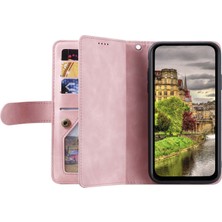 4U Sky Xiaomi Redmi Için Not 14 Pro+ 5g/14 Pro 5g/poco X7 5g Fermuarlı Cüzdan 9 Kart Yuvaları-Gül Altın (Yurt Dışından)