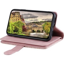 4U Sky Xiaomi Redmi Için Not 14 Pro+ 5g/14 Pro 5g/poco X7 5g Fermuarlı Cüzdan 9 Kart Yuvaları-Gül Altın (Yurt Dışından)