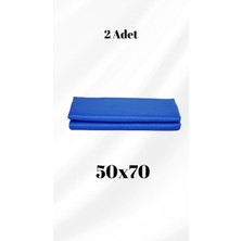 Ministok Mavi Mikrofiber 50X70 Baklava Desenli Kalın Cam Bezi 2'li