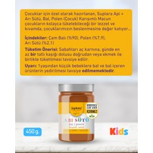 Suplara Api Plus Arı Sütü, Bal, Polen Karışımlı Macun Kids 450 gr
