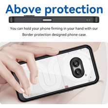 Digital Computer Home Nothing Telefon (2A) Plus/telefon (2A) Kılıfı Düşmeye Dayanıklı Tpu Çerçeve Şeffaf Akrilik Koruyucu Kabuk-Şeffaf Gri (Yurt Dışından)