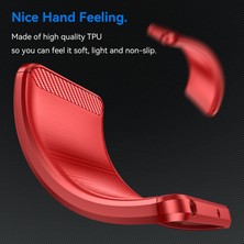 Digital Computer Home For Nothing Phone (2A) Plus/phone (2A) Kılıf Karbon Fiber Dokulu Telefon Tpu Kapak-Kırmızı (Yurt Dışından)