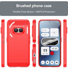 Digital Computer Home For Nothing Phone (2A) Plus/phone (2A) Kılıf Karbon Fiber Dokulu Telefon Tpu Kapak-Kırmızı (Yurt Dışından)