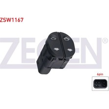 ZEGEN-ZSW1167 - Cam Acma Anahtarı Cıftlı 6 Pın Ford Fıesta V - Fusıon - Connect 2001-2013