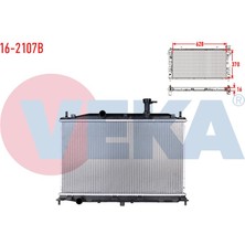 VEKA-16-2107B - Su Radyatoru Brazıng Hyundaı Accent Era 1.4i 16V M-T 2006-2012