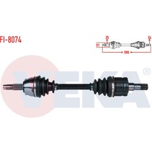 VEKA-FI-8074 - Komple Aks Sol On Fıat Fıorıno (225) 1.3 Mjt A-T Uzunluk 590 mm 2008-2013