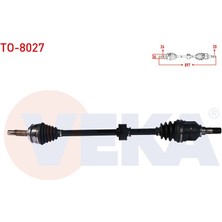 VEKA-TO-8027 - Komple Aks Sag On Toyota Yarıs (P13) 1.4 D-4d M-T Uzunluk 897 mm 2011-