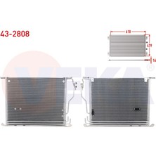 VEKA-43-2808 - Klıma Radyatoru Mercedes S Class (W220) S 500 1998-2005