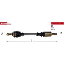 MGA-70252 - Aks Sol Abslı 48D ( Peugeot : 106 Cıtroen : Saxo 1.4 1.5d 1.6 99-- )