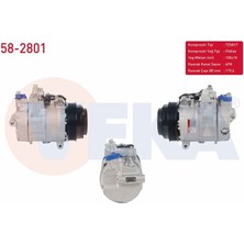 VEKA-58-2801 - Klıma Kompresoru 6pk 119,6MM Mercedes C Serısı (W202) C 180 1993-2000/ E Serısı (W210) E 200 1995-2002/ S Serısı (W140) S 300 1991-1998/ Sprınter 1995-2006/ Vıto (638) 108 Cdı 1997-2003
