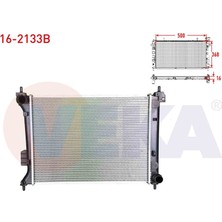 VEKA-16-2133B - Su Radyatoru Brazıng Hyundaı I20 (Pb, Pbt) 1.2 M-T Ac+/- 2008-2015
