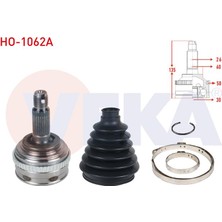 VEKA-HO-1062A - Aks Kafası Sol-Sag On Dıs 26×30X60 Abs 50 Dıs Uzunluk 135MM Honda Hr-V (Gh) 1.6 16V A-T 1999-