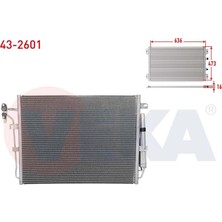 VEKA-43-2601 - Klıma Radyatoru Land Rover Dıscovery Iıı (Taa) 2.7 V6 Tdı 2004-2010