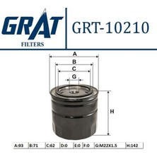 GRAT-10210 - Yag Fıltresı - (Fıat: Ducato/ Cıtroen: Jumper/ Peugeot: Boxer 2.8hdı-2.8jtd)