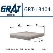 GRAT-13404 - Kabın Fıltresı ( Cıtroen: Xsara 1.6ı 1.8ı 16V-PICASSO 1.6ı 1.8ı 16V)
