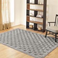 Kaşmir Halı Süpersoft Joy Grey 80x150 cm Salon Halısı