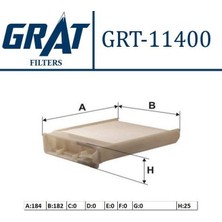 GRAT-11400 - Kabın Fıltresı ( Renault: Clıo Iıı-Modus / Nıssan: Note-Mıcra/dacıa: Duster)