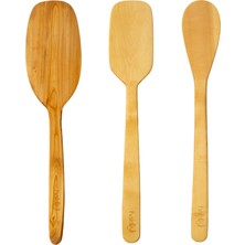 Hakiki El Yapımı Şimşir Spatula Seti
