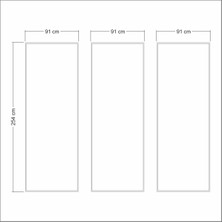 Birdeco Home Dekoratif Boyanabilir Montaja Hazır Duvar Çıtası,önceden Kesilmiş Astarlı Kendin Yap Kit (P26)