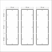 Birdeco Home Dekoratif Boyanabilir Montaja Hazır Duvar Çıtası,önceden Kesilmiş Astarlı Kendin Yap Kit (P26)