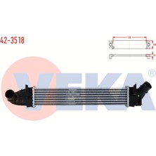 VEKA-42-3518 - Turbo Radyatoru (Intercooler) Dacıa Logan (Ls) 1.5 Dcı 2006-2008