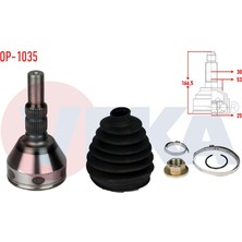 VEKA-OP-1035 - Aks Kafası Sol-Sag On Dıs Opel Vectra C 1.6 16V 30×25×53 Uzunluk mm 166 2002-2008