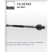 VOTTO-14-02303 - Rotmılı ( Opel : Astra G / Astra H / Zafıra )