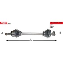 MGA-70533 - Aks Komple Sol Logan Sandero 1.4 K7J
