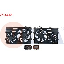 VEKA-25-4416 - Fan Motoru (Su+Klıma) Davlumbazlı Cıftlı Volkswagen Transporter V (7ha,7hh,7ea,7eh) 1.9 Tdı 2003-2011