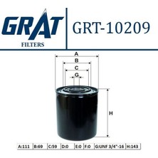 GRAT-10209 - Yag Fıltresı ( Fıat: Ducato-Boxer-Jumper 2.5d 2.5dtı 2.8jtd Hdı/renault:master/opel: Movano 2.5 )